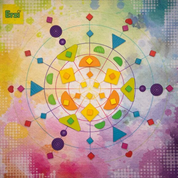 NWT Erzi Wooden Toys Rainbow Mandalay - Picture 2 of 4